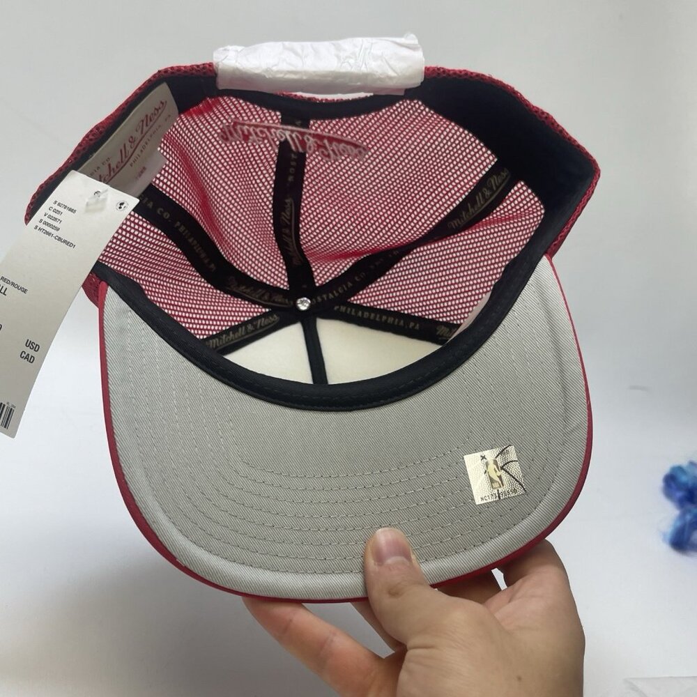 Chicago Bulls Mitchell & Ness Patch Trucker Hat Windy City Adjustable Snapback - Picture 7 of 8